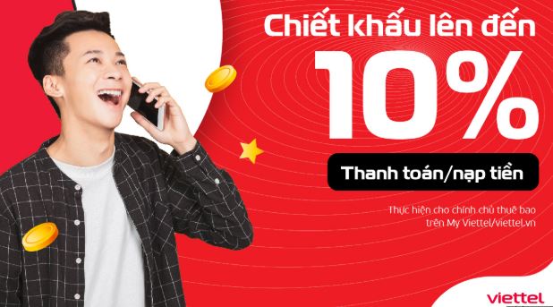 Tổng hợp các mức chiết khấu nạp topup Viettel theo mệnh giá
